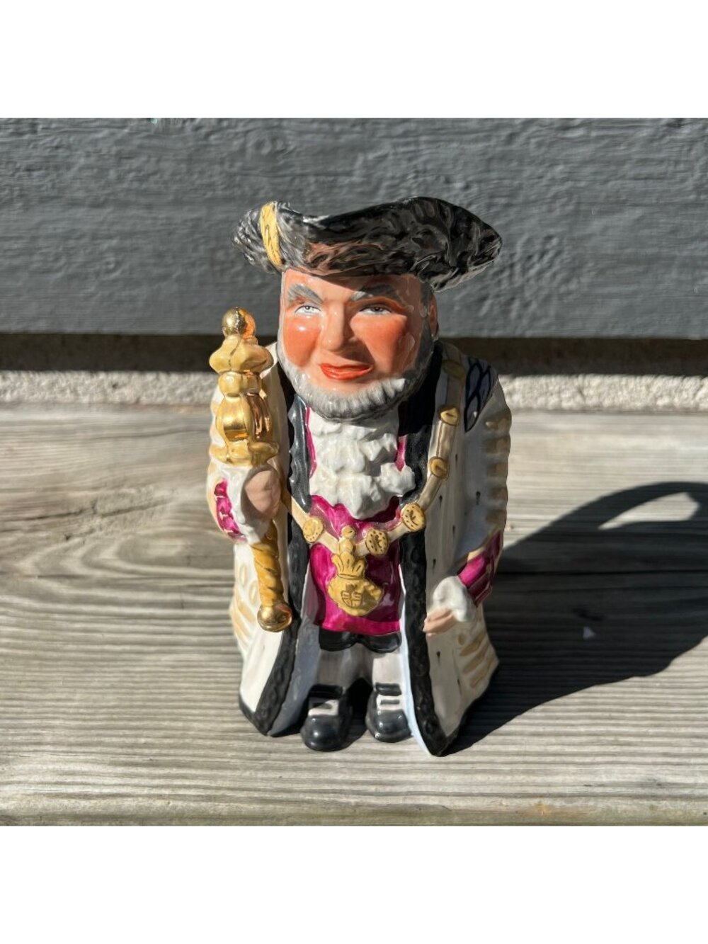Wedgwood Ye Olde Town Hall Lord Mayor - Toby Jug Pitcher - Hand Painted